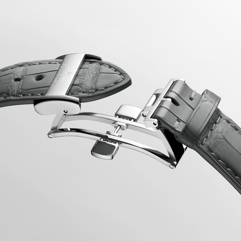 Longines Master Collection 38.5mm Salmon Dial Men's Leather Strap Watch - Berry's Jewellers