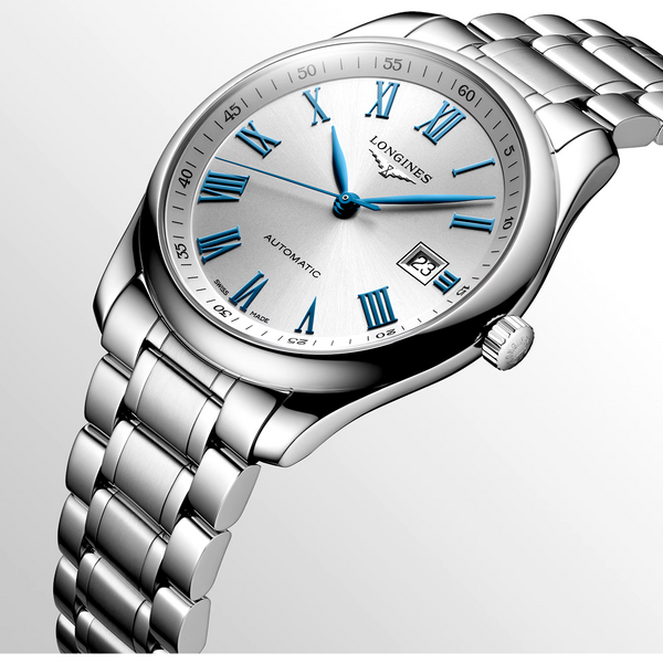 Blue Roman Dial Automatic Bracelet Watch - Berry's Jewellers