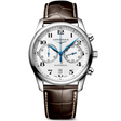 Longines Master Collection 40mm Silver Dial Chronograph Strap Watch - Berry's Jewellers
