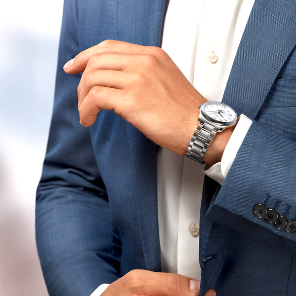 Longines Master Collection Moonphase 40mm Silver Dial Men's Bracelet Watch - Berry's Jewellers