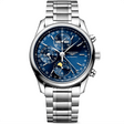 Longines Master Collection Moonphase Chronograph 40mm Blue Dial Bracelet Watch - Berry's Jewellers