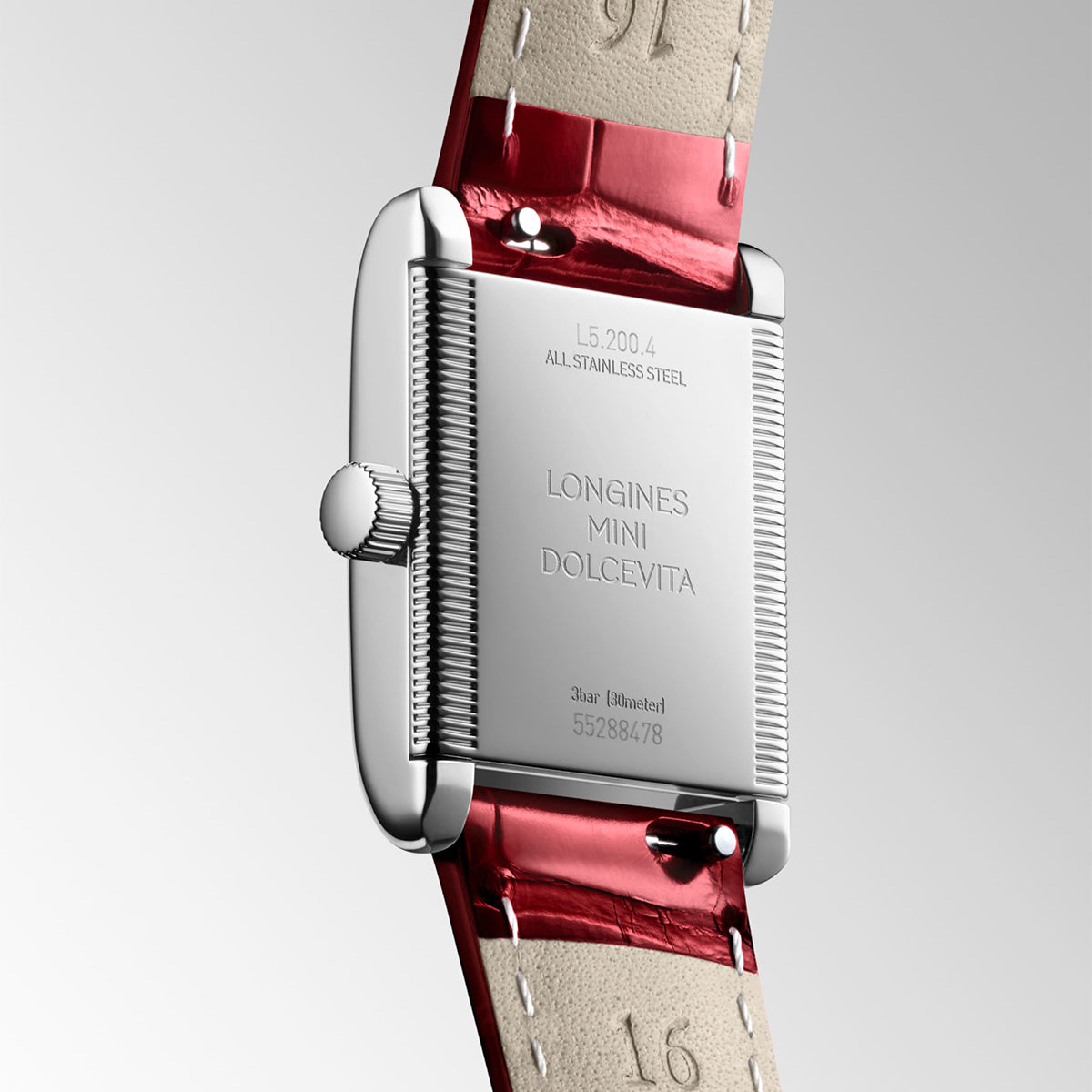 Longines Mini DolceVita Mini Steel Silver Dial Ladies Strap Watch - Berry's Jewellers