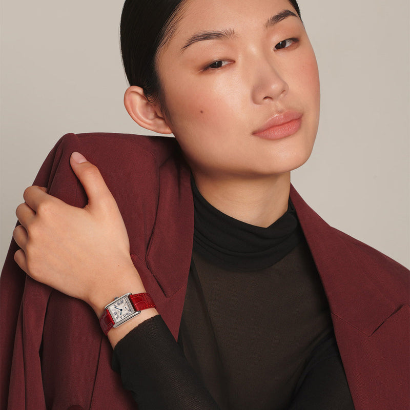 Longines Mini DolceVita Mini Steel Silver Dial Ladies Strap Watch - Berry's Jewellers