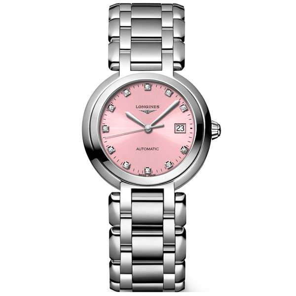 Longines PrimaLuna Steel 30mm Ladies Automatic Bracelet Watch - Berry's Jewellers