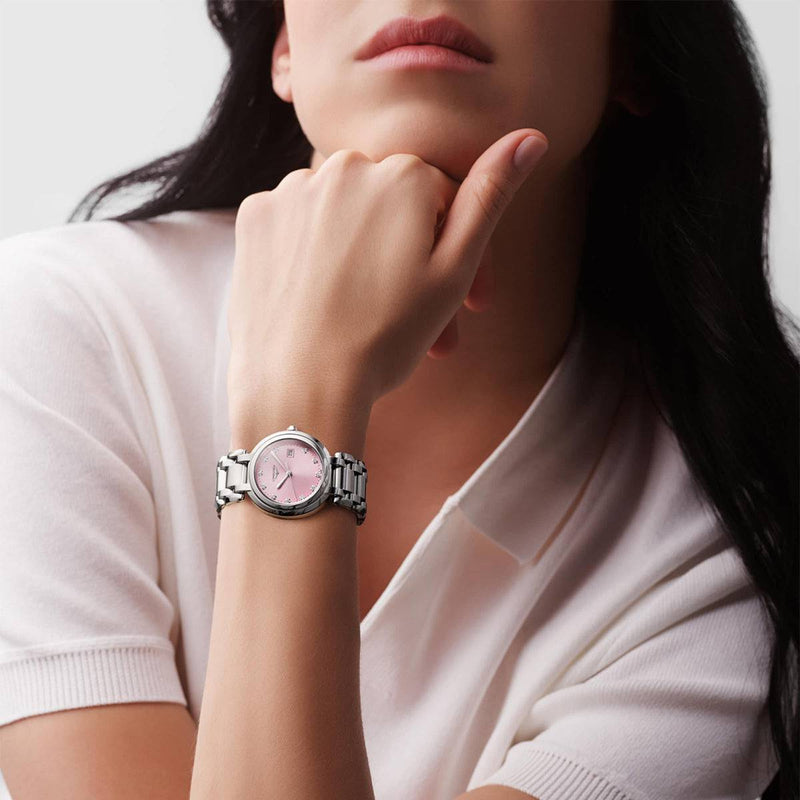 Longines PrimaLuna Steel 30mm Ladies Automatic Bracelet Watch - Berry's Jewellers