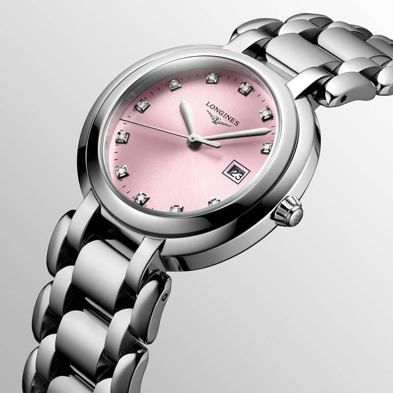 Longines PrimaLuna Steel 30mm Ladies Automatic Bracelet Watch - Berry's Jewellers