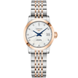 Longines Record 26mm Two-Tone White Mother of Pearl Diamond Dial Bracelet Watch - Berry's Jewellers