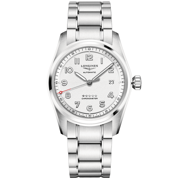 Longines Spirit 40mm Silver Dial Men's Automatic Bracelet Watch - Berry's Jewellers