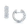 Berry's 18ct White Gold GIA Certificated Oval Cut Diamond Hoop Earrings - Berry's Jewellers