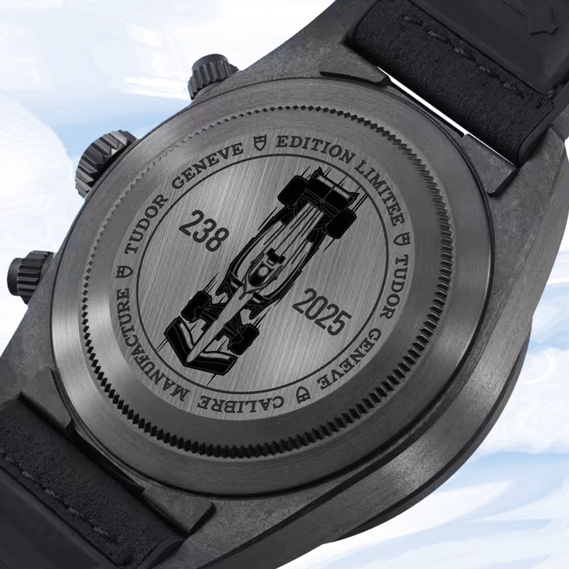 TUDOR Black Bay Chrono 42mm "Carbon 25" White Dial Chronograph Watch - Berry's Jewellers