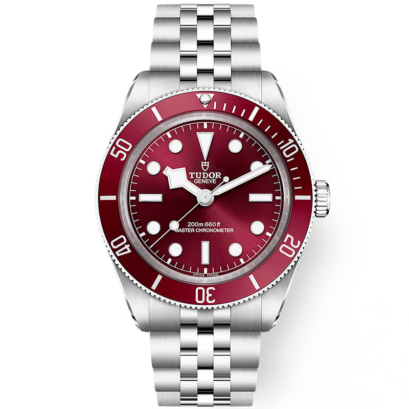 TUDOR Black Bay 58 Burgundy Red Dial & Bezel Five-Link Bracelet Watch - Berry's Jewellers