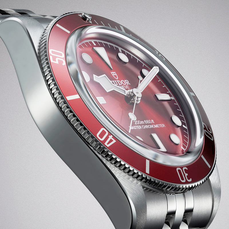 TUDOR Black Bay 58 Burgundy Red Dial & Bezel Five-Link Bracelet Watch - Berry's Jewellers