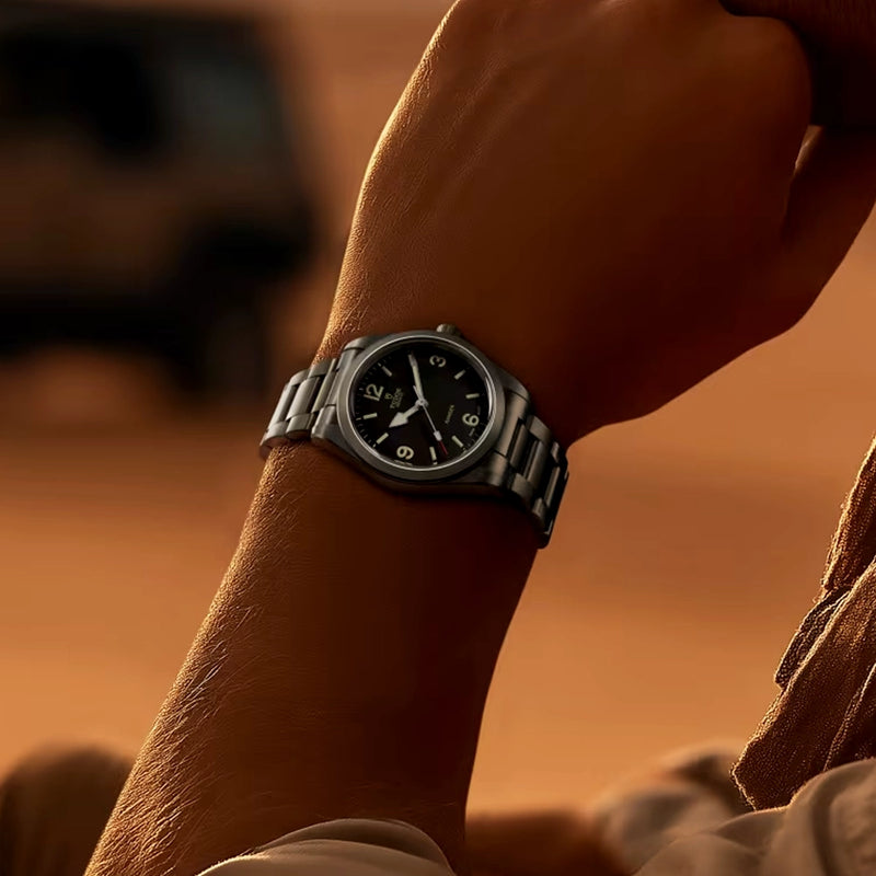 Ranger 36mm Black Domed Dial Automatic Bracelet Watch