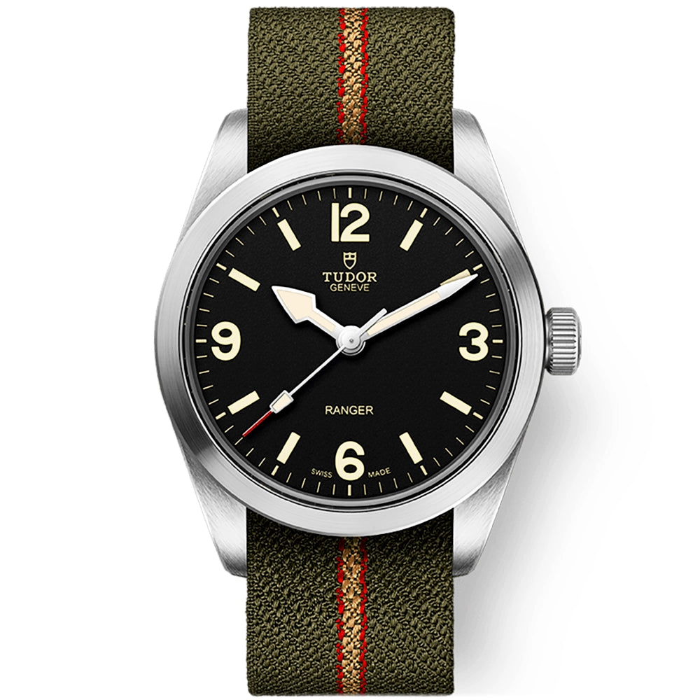 Ranger 36mm Black Domed Dial Automatic NATO Strap Watch
