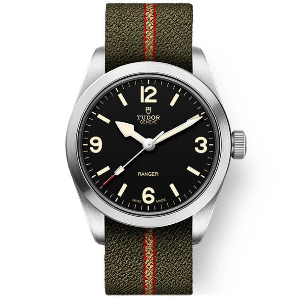 Ranger 36mm Black Domed Dial Automatic NATO Strap Watch