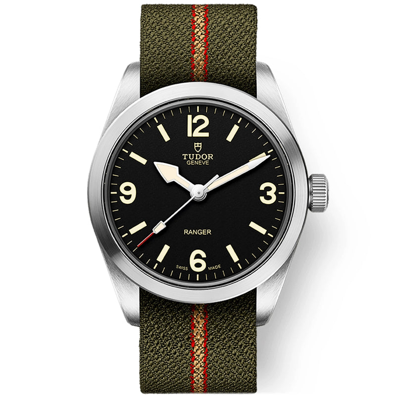 Ranger 36mm Black Domed Dial Automatic NATO Strap Watch