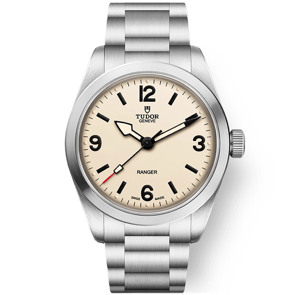 Ranger 36mm Beige Domed Dial Automatic Bracelet Watch