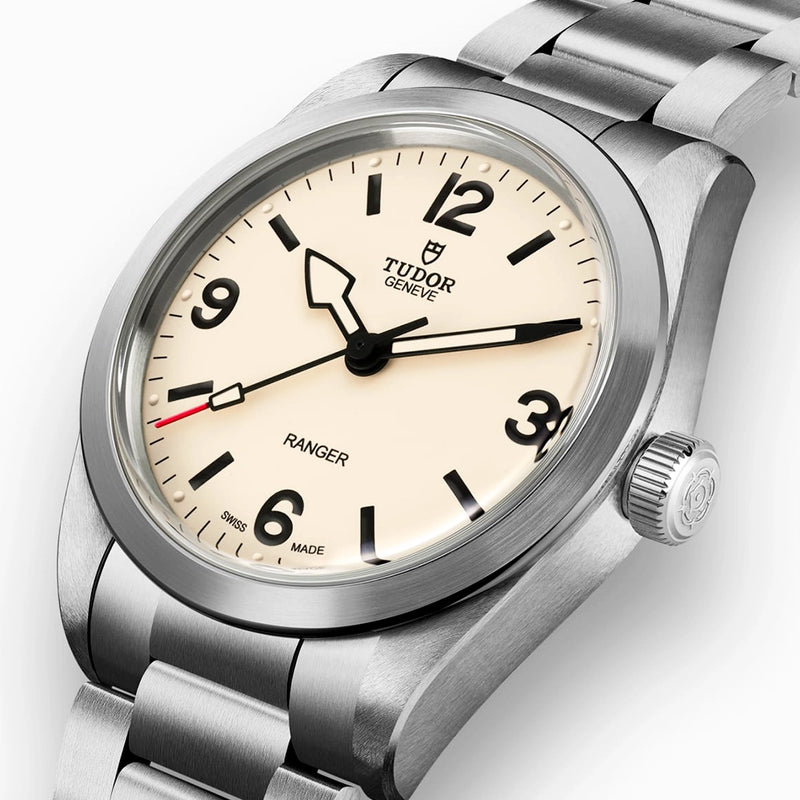Ranger 36mm Beige Domed Dial Automatic Bracelet Watch