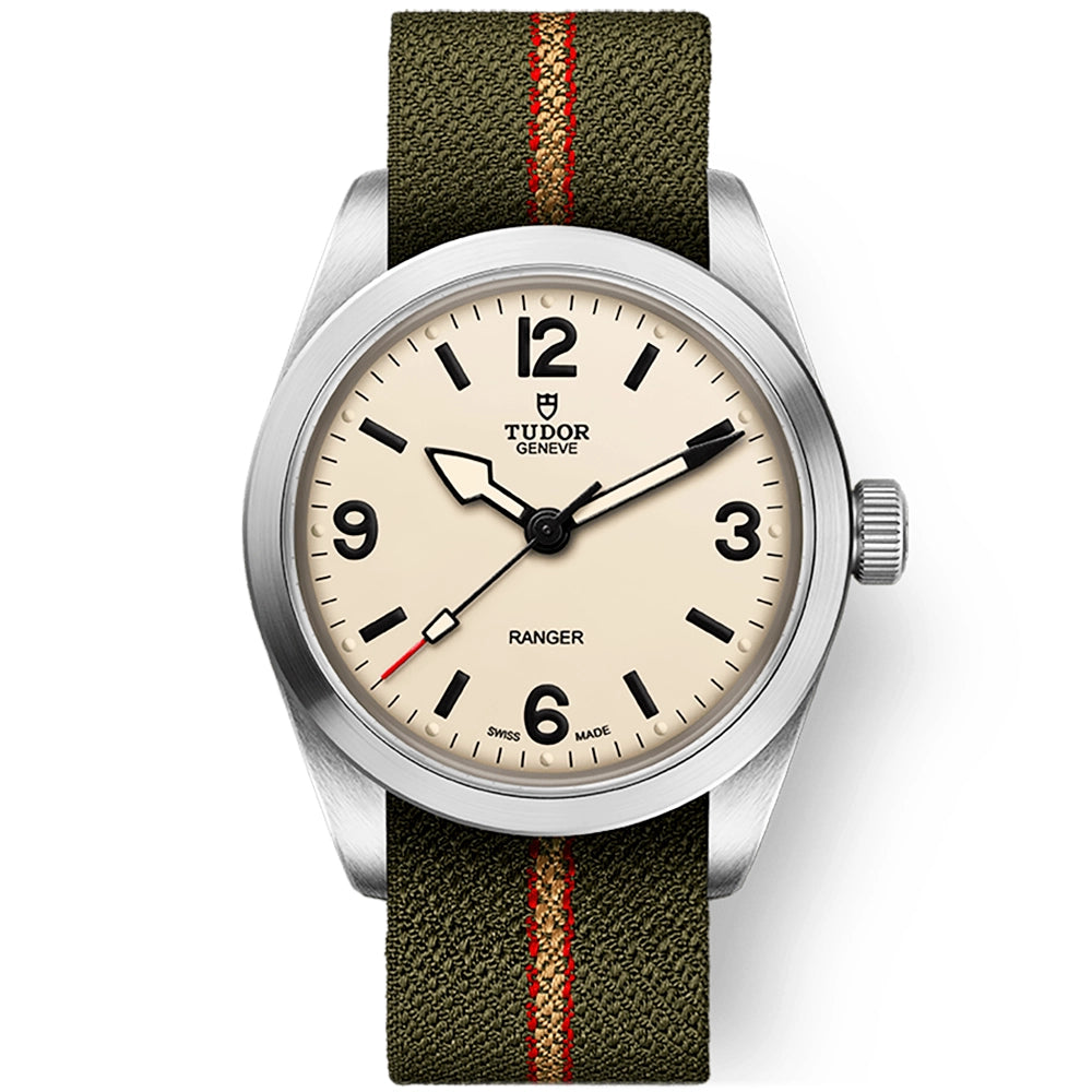 Ranger 36mm Beige Domed Dial Automatic NATO Strap Watch
