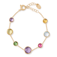 18ct Yellow Gold Jaipur Coloured Stone Bracelet