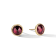 Jaipur 18ct Yellow Gold Red Garnet Stud Earrings