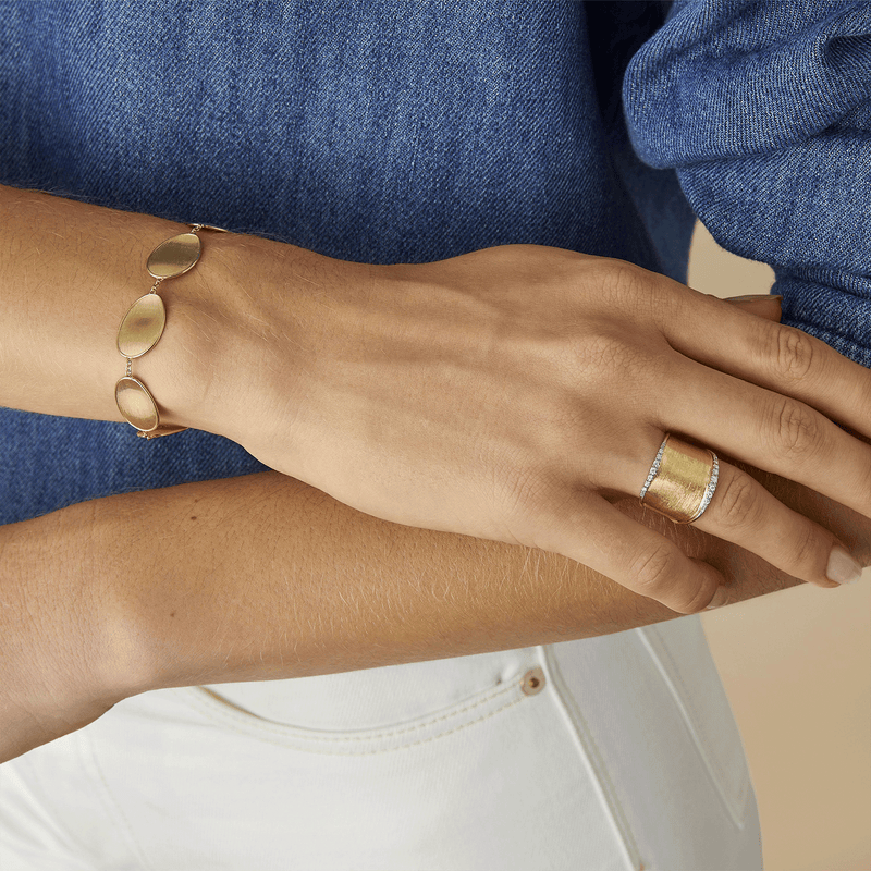 Marco Bicego Lunaria 18ct Yellow Gold Bracelet - Berry's Jewellers