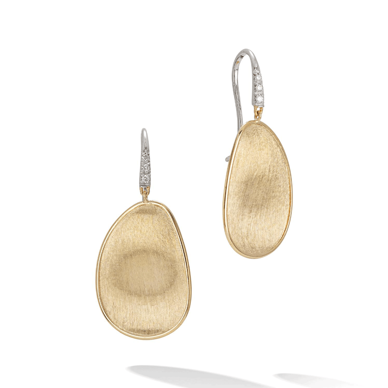 Marco Bicego Lunaria 18ct Yellow Gold Drop Earrings - Berry's Jewellers