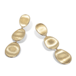 Lunaria 18ct Yellow Gold Three Circles Drop Earrings
