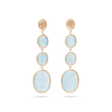 Siviglia 18ct Yellow Gold Aquamarine Drop Earrings