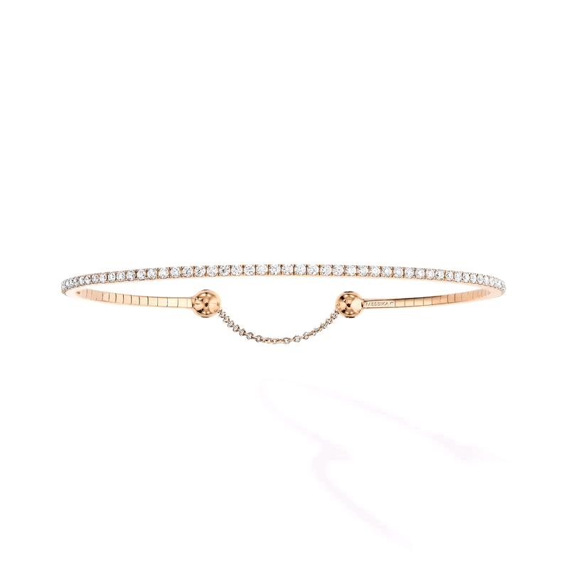 Messika Paris 18ct Pink Gold Skinny Diamond Bracelet - Berry's Jewellers