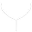 Gatsby 18ct White Gold Diamond Bar Necklace