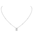 18ct White Gold Move Romane Diamond Pendant