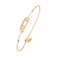 18ct Yellow Gold Baby Move Three Diamond Bracelet