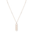 Move 10th PM 18ct Pink Gold Diamond Necklace