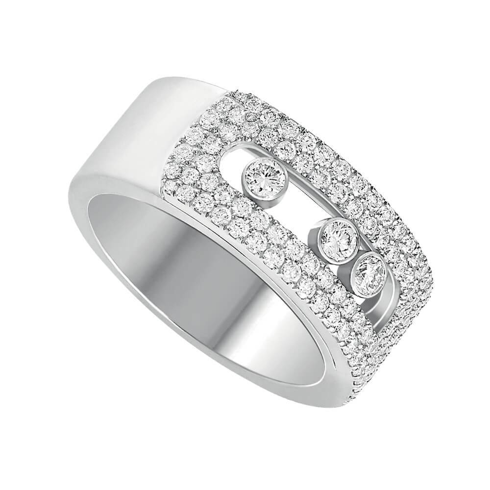 Messika Paris Move Noa Pave 18ct White Gold Diamond Ring - Berry's Jewellers