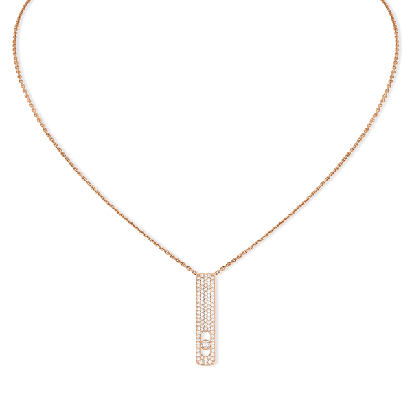 Messika Paris My First Diamond Pave 18ct Pink Gold Necklace - Berry's Jewellers