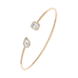My Twin Toi & Moi 18ct Pink Gold Diamond Bangle