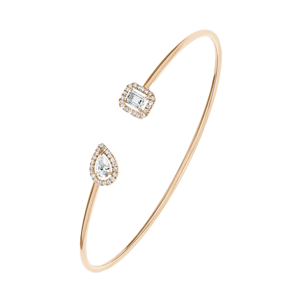 Messika Paris My Twin Toi & Moi 18ct Pink Gold Diamond Bangle - Berry's Jewellers