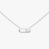 Messika Paris Move Uno 18ct White Gold Diamond Necklace - Berry's Jewellers