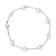 Akoya Pearl & 18ct White Gold Chain Bracelet