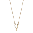 V Code 18ct Yellow Gold Pendant