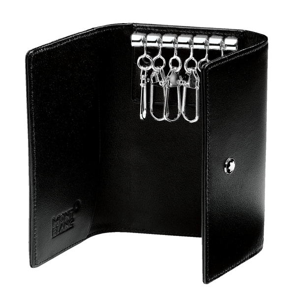 Montblanc Meisterstuck Key Case 6 Keys in Black Leather - Berry's Jewellers