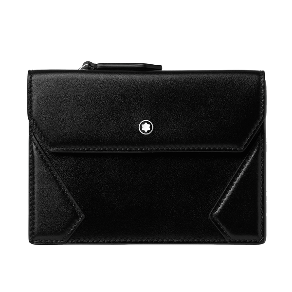 Montblanc Meisterstuck Zipped Card Holder in Black Leather - Berry's Jewellers