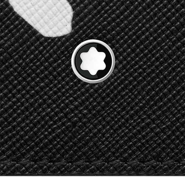 Montblanc Sartorial Calligraphy Black Leather 6cc Wallet - Berry's Jewellers