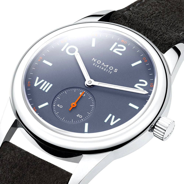 NOMOS Glashütte Club Campus 38mm Blue Purple Dial Manual-Wind Watch - Berry's Jewellers