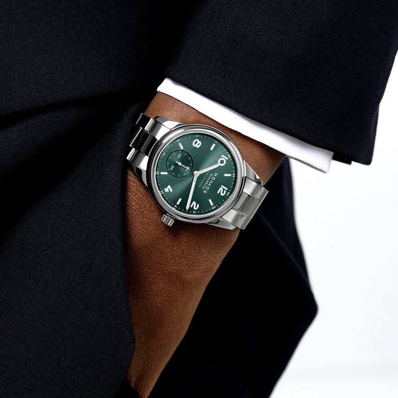 NOMOS Glashutte Club Sport Neomatik 37mm Petrol Green Dial Watch