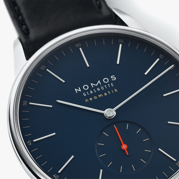 NOMOS Glashütte Orion Neomatik 39mm New Midnight Blue Dial Automatic Watch 