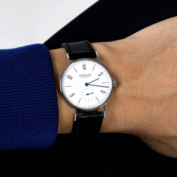 NOMOS Glashütte Tangente 35mm White Dial Manual-Wind Strap Watch - Berry's Jewellers