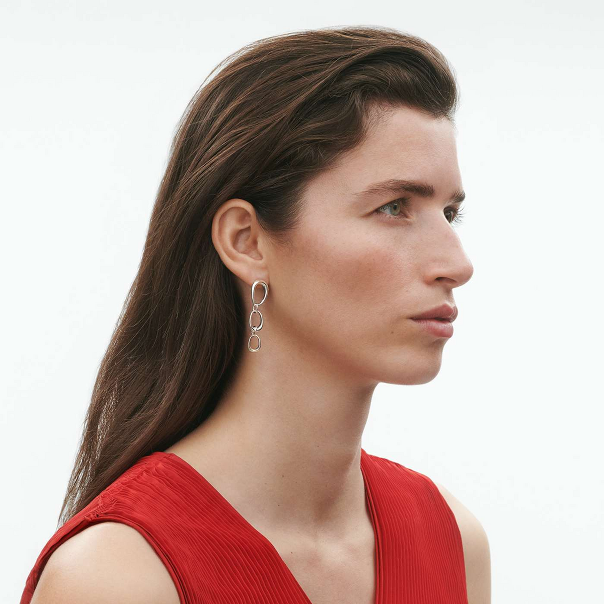 Georg Jensen Offspring Silver Drop Earrings - Berry's Jewellers