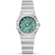 OMEGA Constellation 25mm Green Meteorite Dial Ladies Watch - Berry's Jewellers